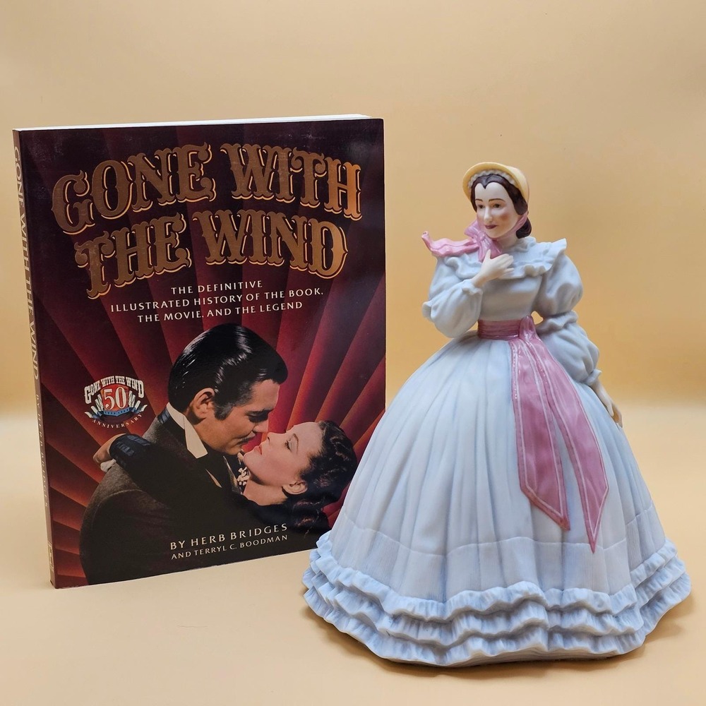 RARE Franklin Mint‎ Melanie Wilkes Porcelain Doll Gone With The Wind Book 1988